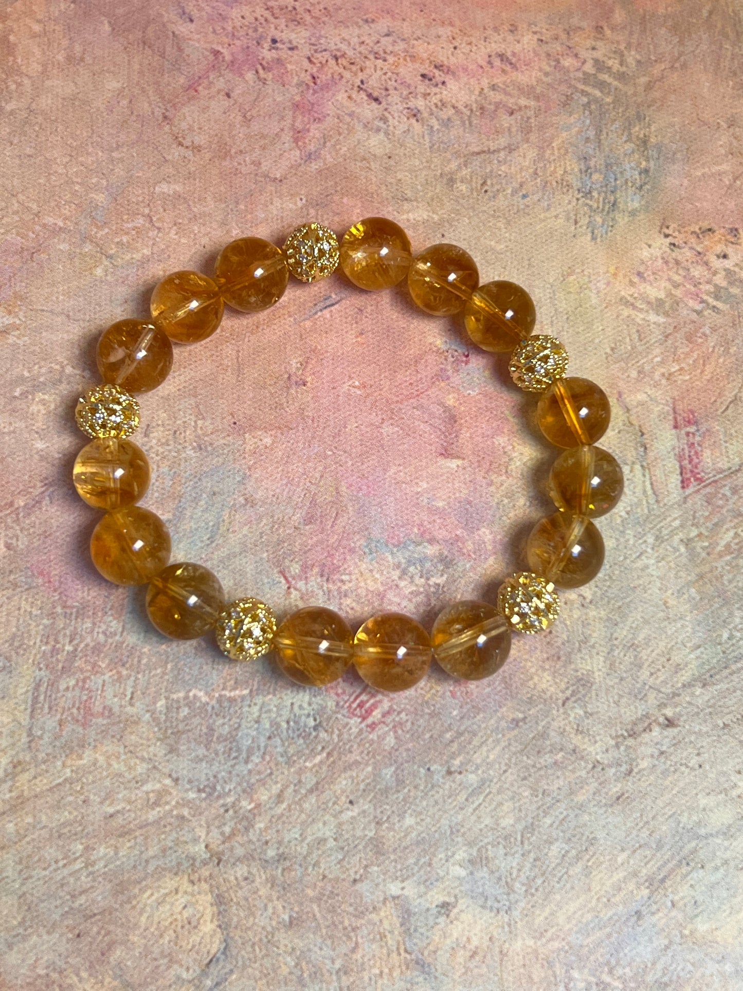 Crystal bracelet-Citrine crystal