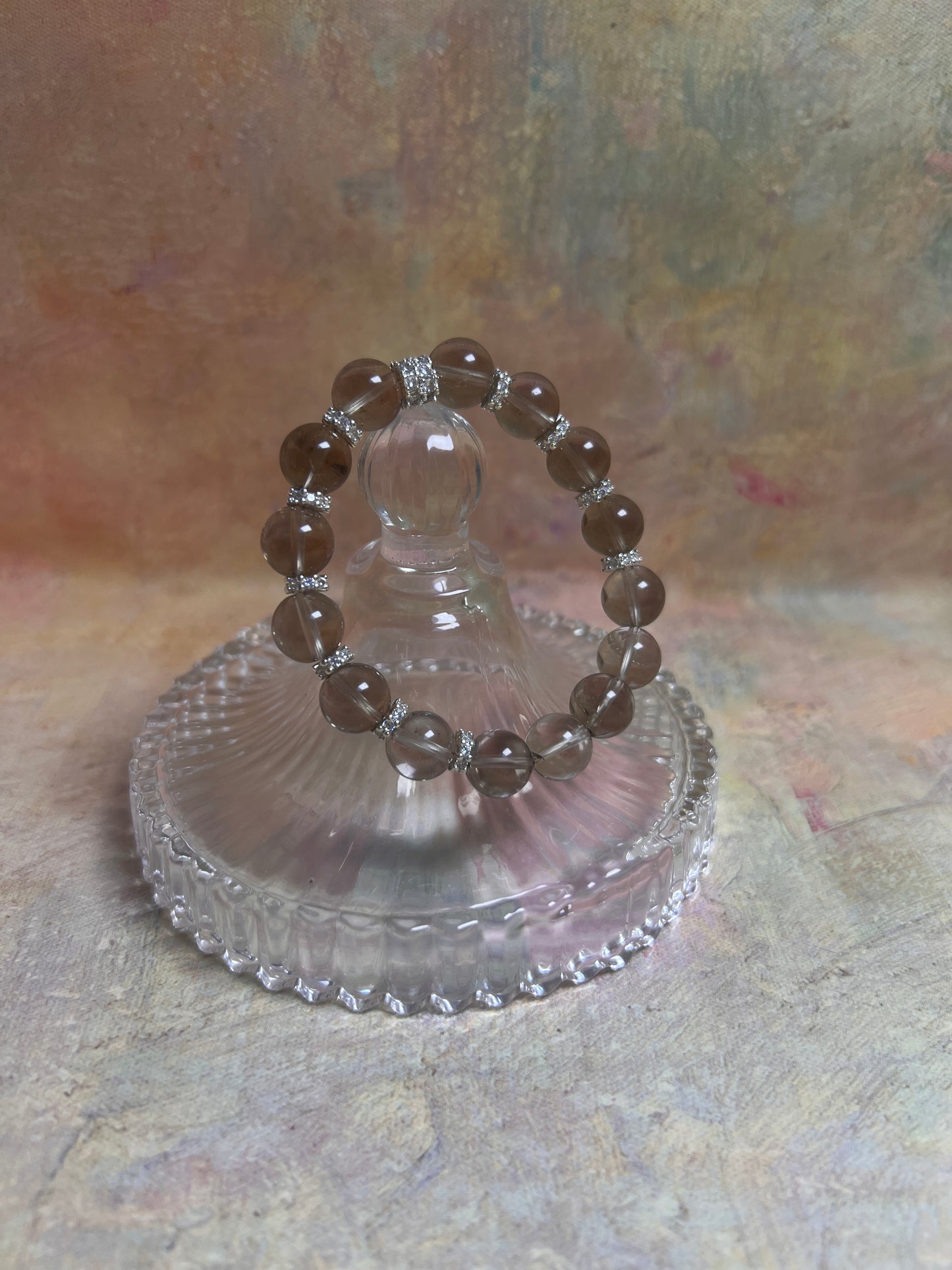 Smoky quartz beads bracelets
