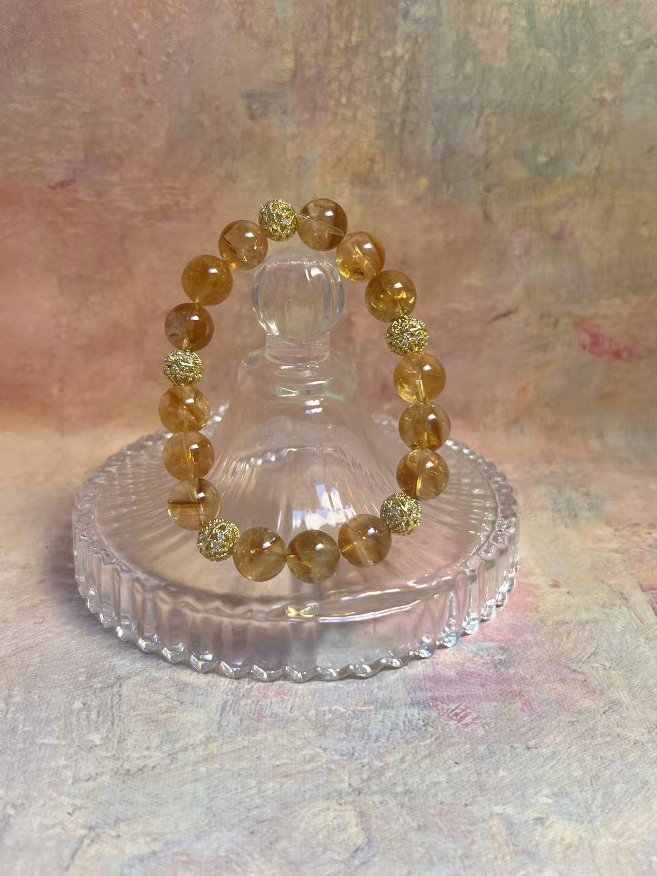 Crystal bracelet-Citrine crystal