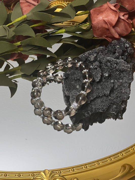 smoky quartz crystal bracelets